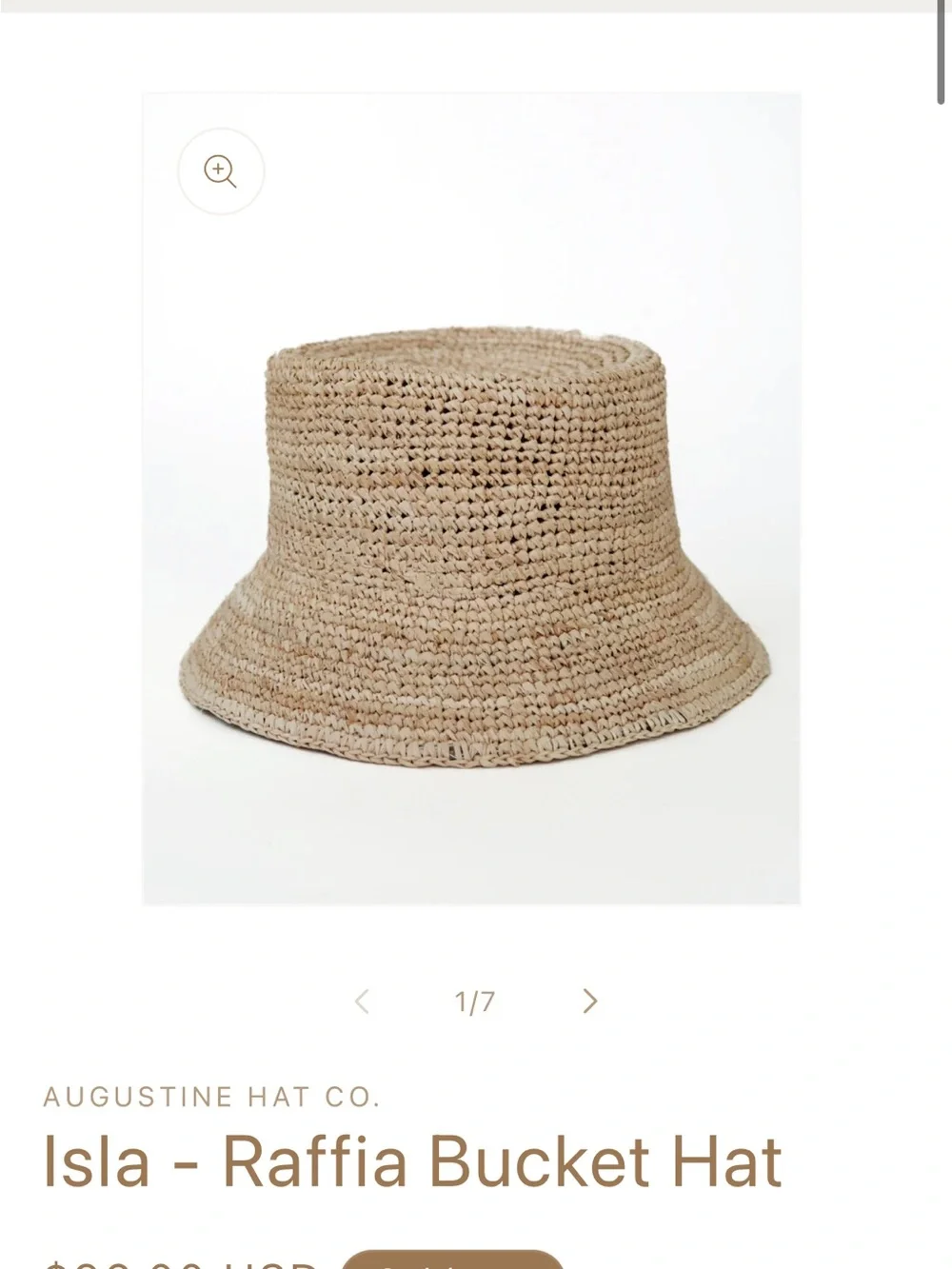 Augustine hat co women’s raffia Sun Hats (milly & isla)- Natural (set of 2)